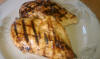 Amber Bock glazed chicken.